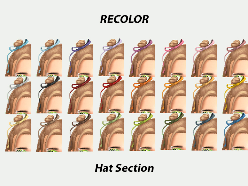 Женская прическа Bernadette Hairtyle Sims 4