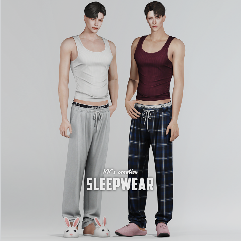 Комплект одежды для сна Sleepwear Sims 4