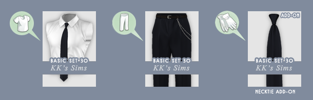 Комплект одежды Basic set 30 Sims 4