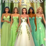 Коллекция платьев Petals Thorns Collection Sims 4 Коллекция платьев Petals Thorns Collection Sims 4