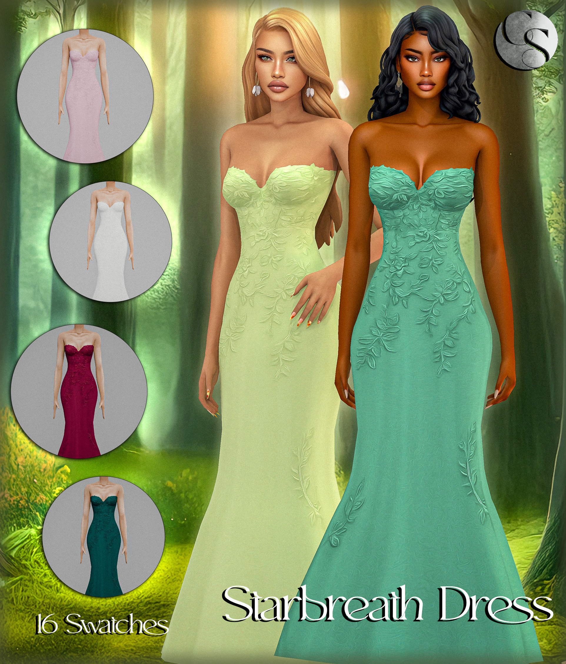 Коллекция платьев Petals Thorns Collection Sims 4