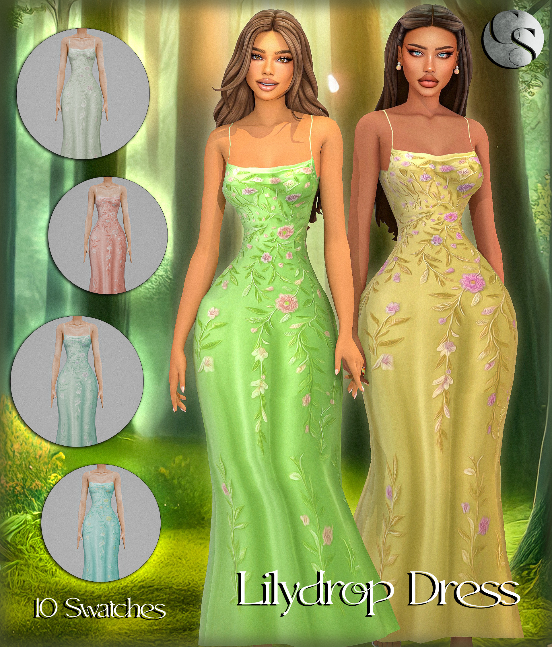 Коллекция платьев Petals Thorns Collection Sims 4