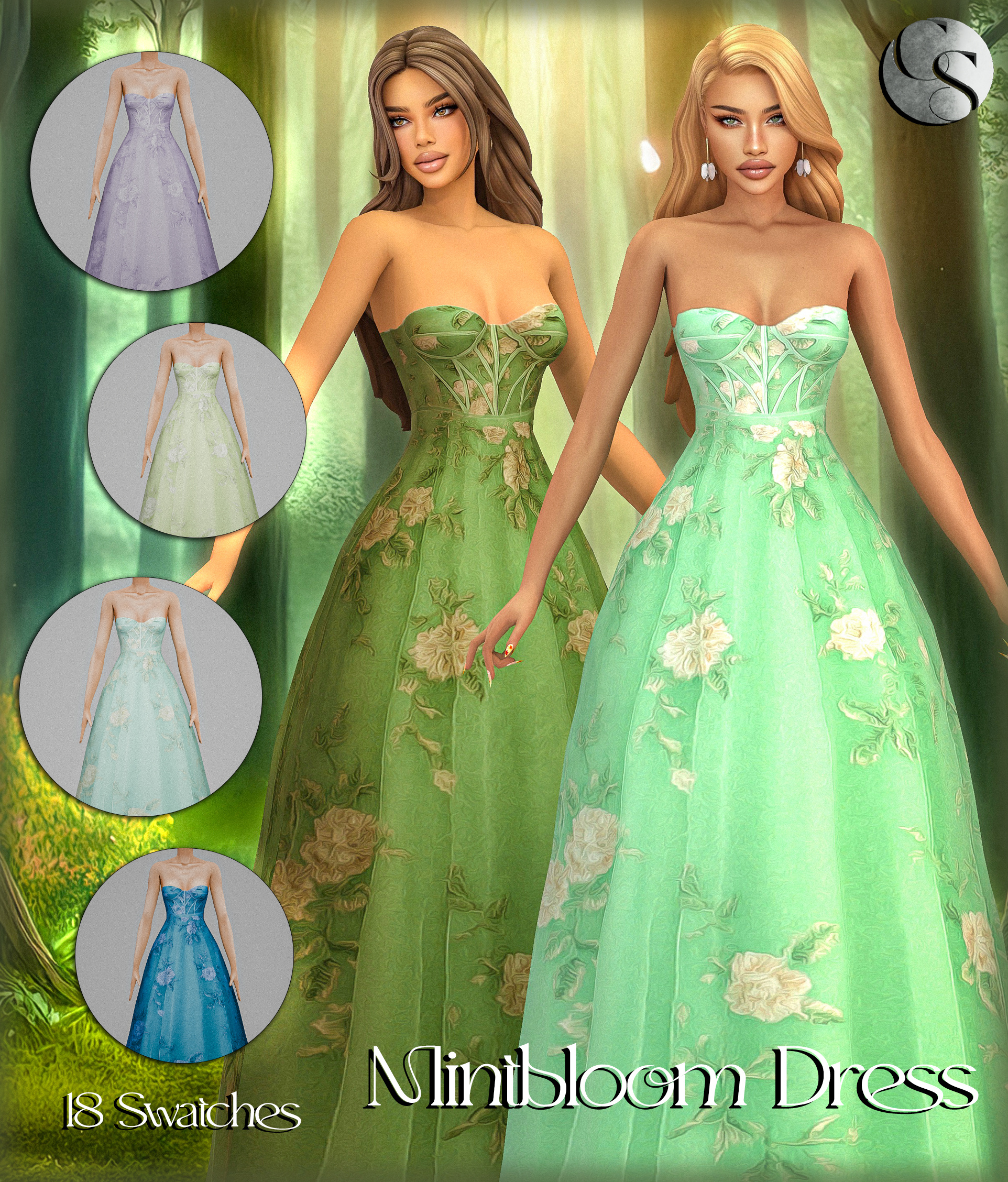 Коллекция платьев Petals Thorns Collection Sims 4