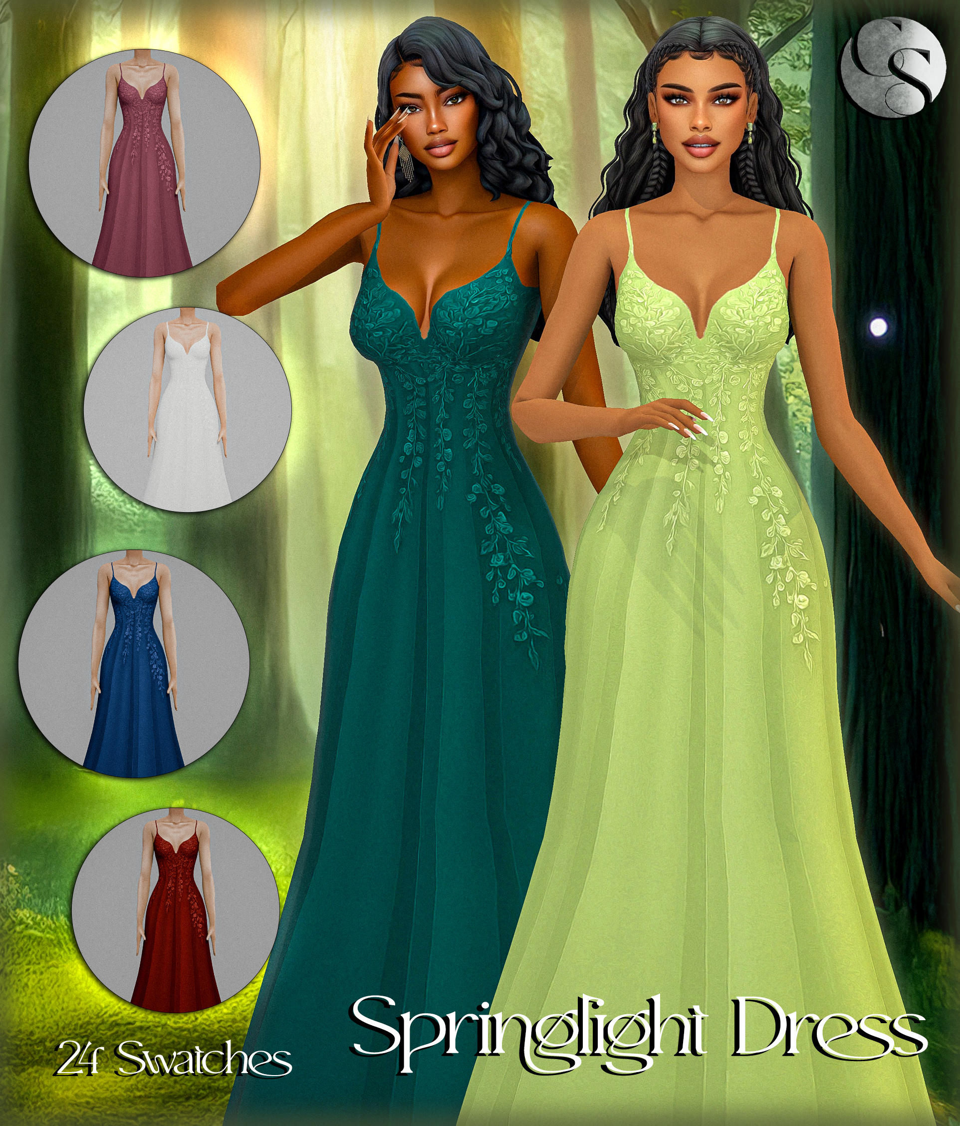 Коллекция платьев Petals Thorns Collection Sims 4