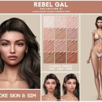 Скинтон Brooke Skin Sims 4 Скинтон Brooke Skin Sims 4