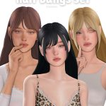 Накладные челки Hair Bangs Set Sims 4 Накладные челки Hair Bangs Set Sims 4