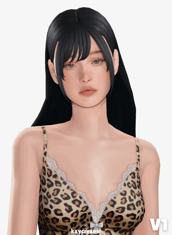 Накладные челки Hair Bangs Set Sims 4