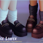 Лоферы с носками Rampage Loafer Sims 4