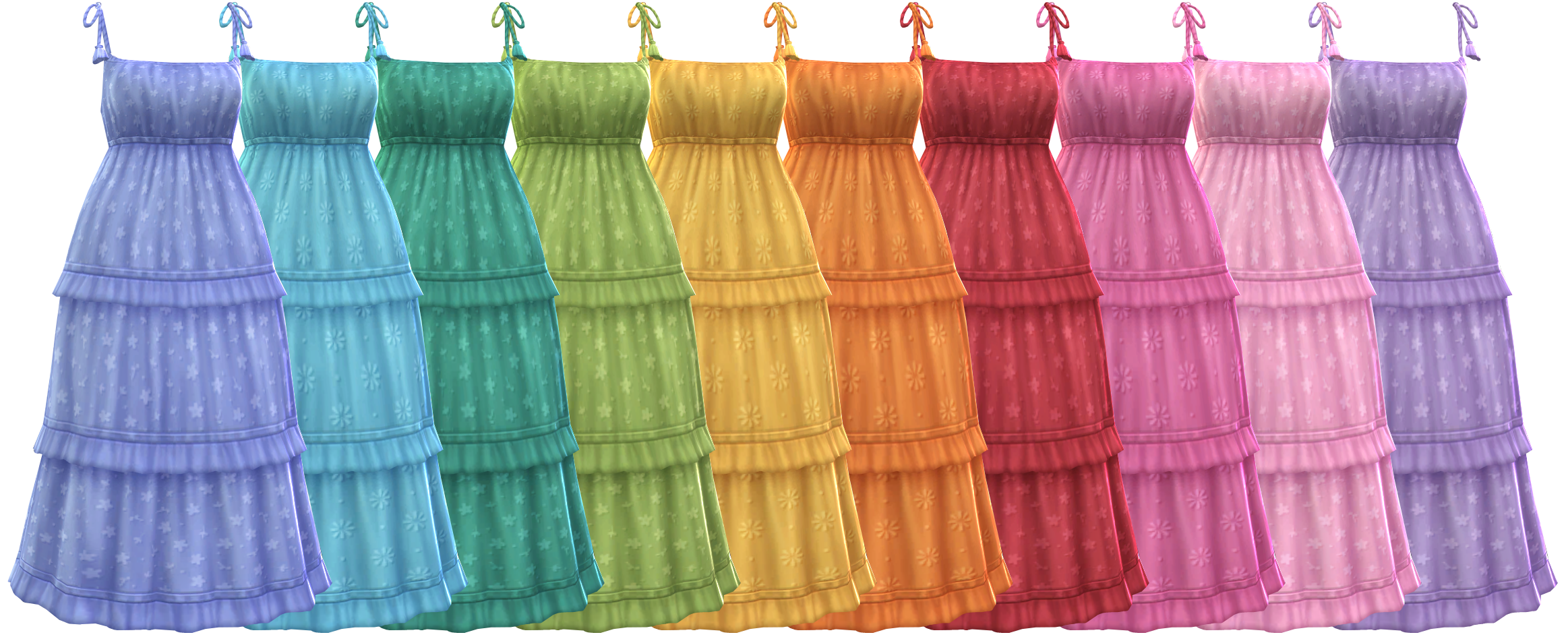 Сарафан Peach Gelato Dress Sims 4