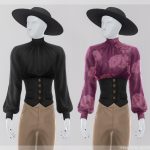 Блузка Corset Blouse Sims 4