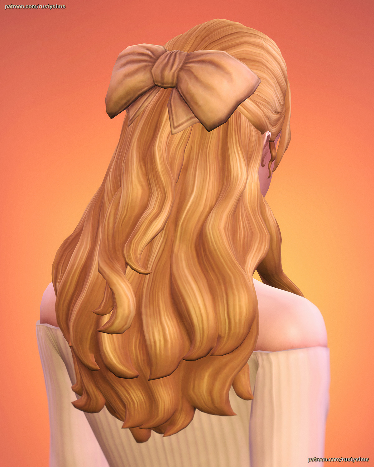 Прическа Catherine Hair Sims 4