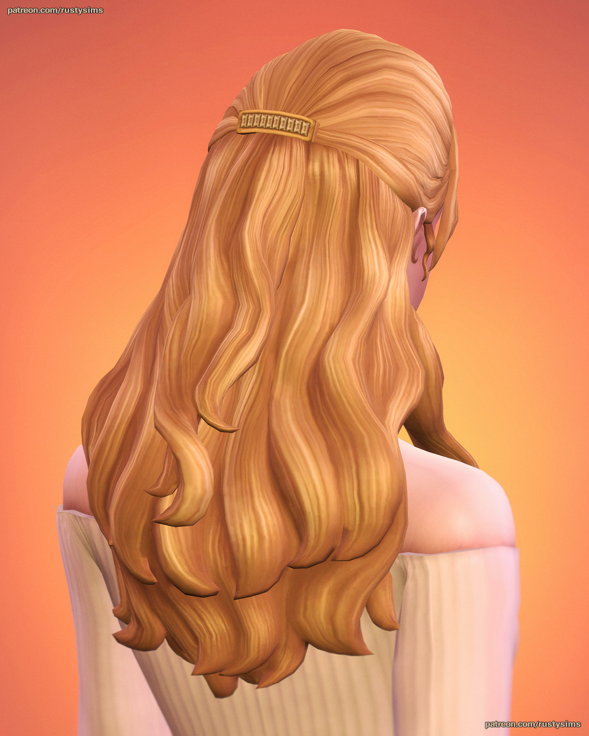 Прическа Catherine Hair Sims 4