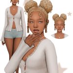 Женская прическа Judith Hair Sims 4