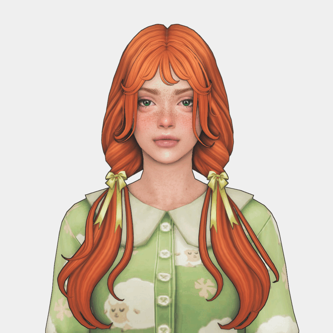 Женская прическа Gwen Hair & Accessory Sims 4