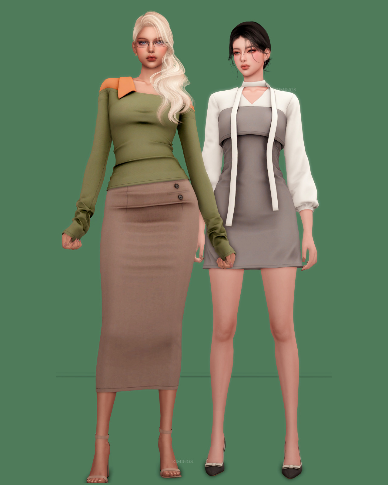 Сет Feminine Mood Sims 4