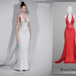 Платье Bruna Gown Sims 4 Платье Bruna Gown Sims 4