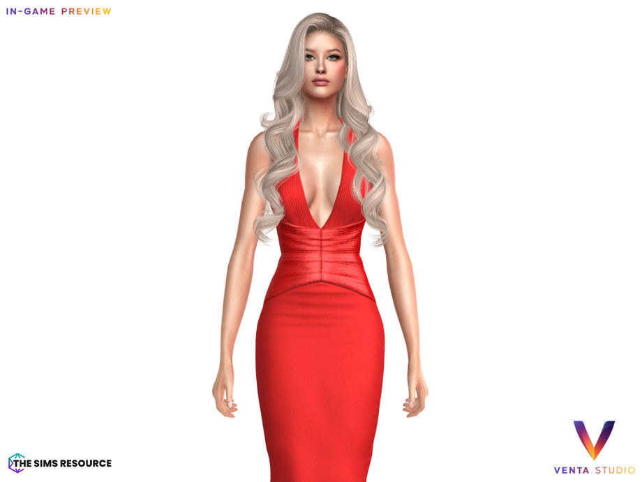 Платье Bruna Gown Sims 4