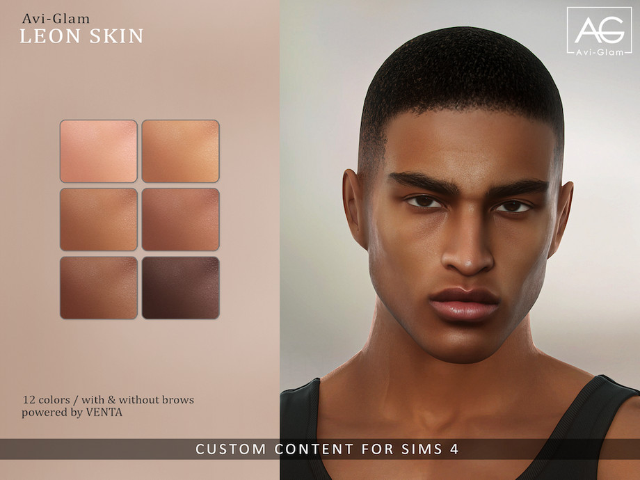 Скинтон Leon Skin Sims 4