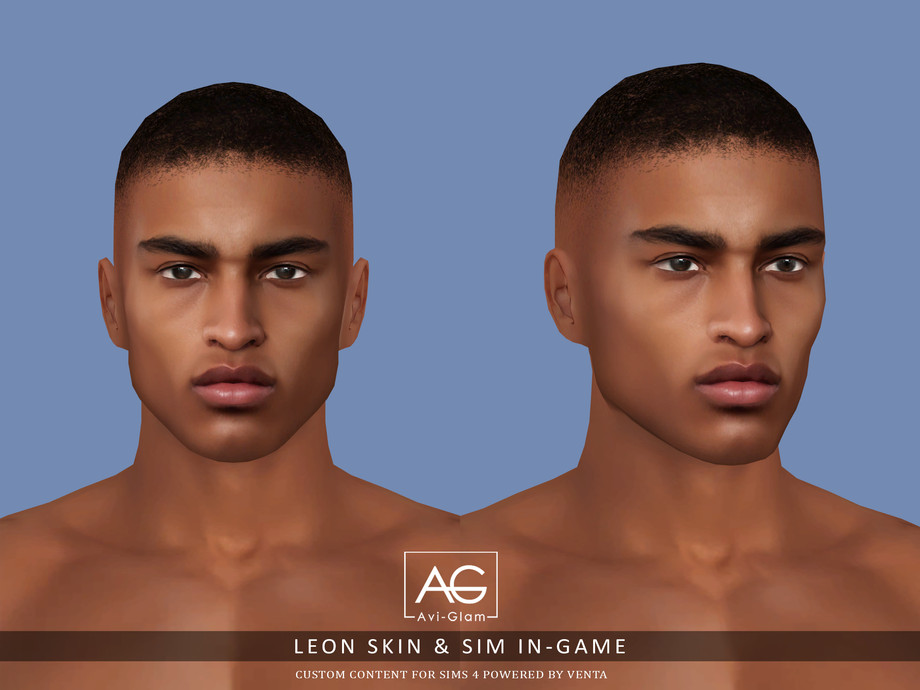 Скинтон Leon Skin Sims 4