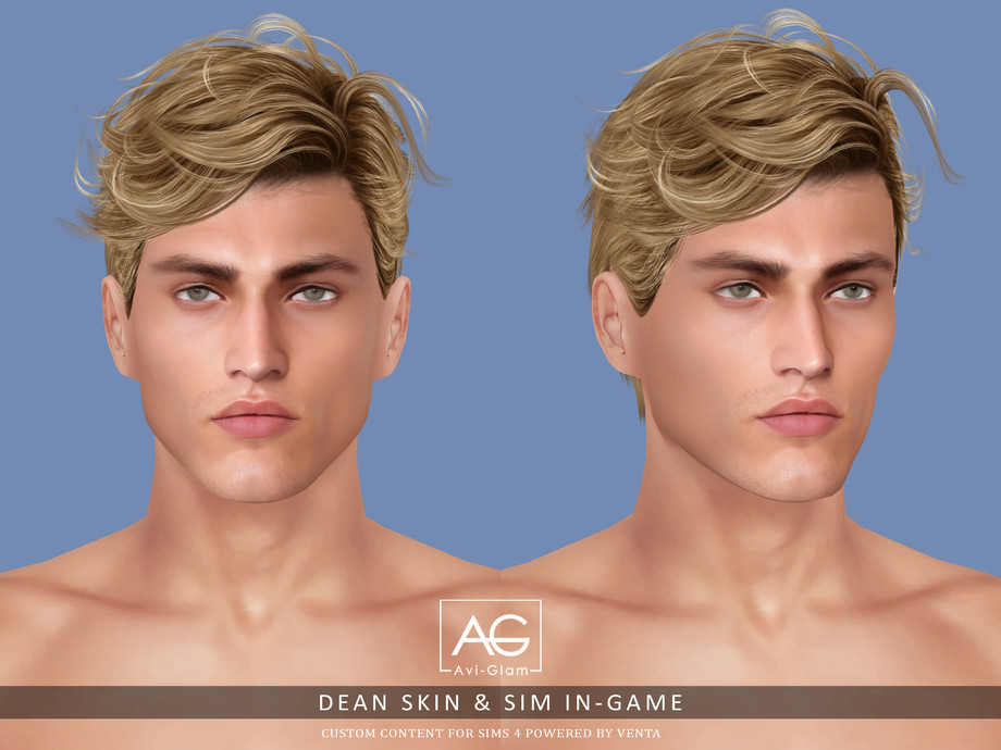 Скинтон Dean Skin Sims 4