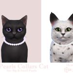 Жемчужные ошейники для питомцев Pearls Collars Set Sims 4 Жемчужные ошейники для питомцев Pearls Collars Set Sims 4
