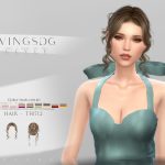 Прическа WINGS-TF0712-Curly hair coiled Sims 4 Прическа WINGS-TF0712-Curly hair coiled Sims 4