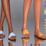 Шлепки (Vacation Vibes) Soley Shoes Sims 4 Шлепки (Vacation Vibes) Soley Shoes Sims 4
