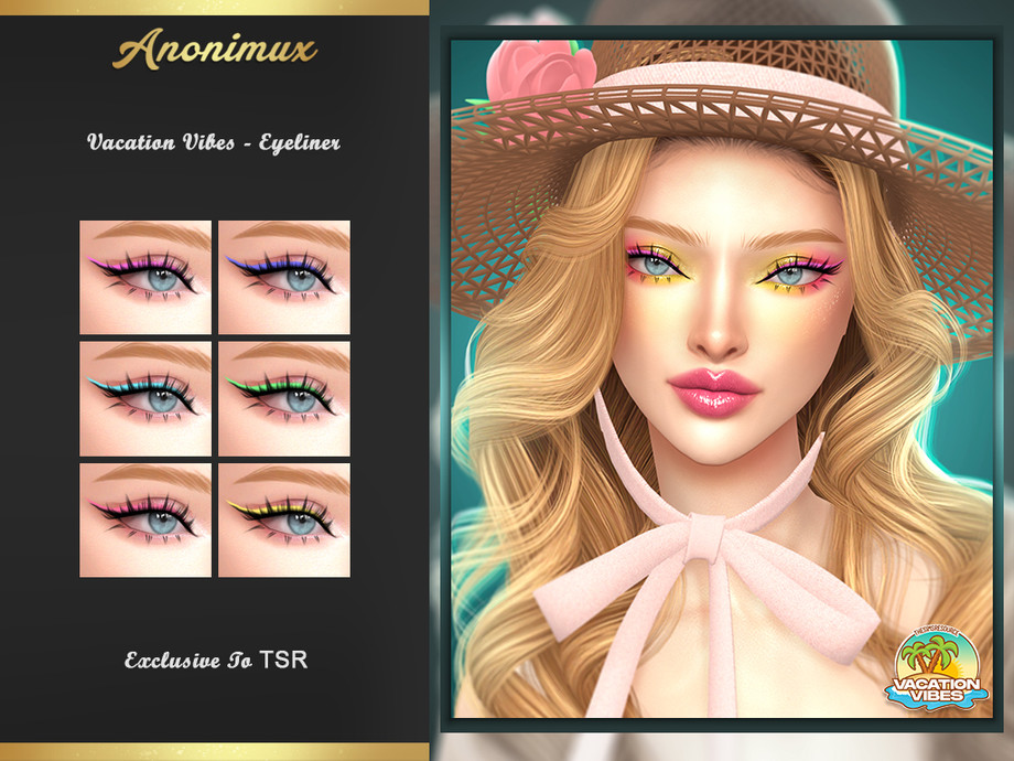 Косметика Vacation Vibes Sims 4