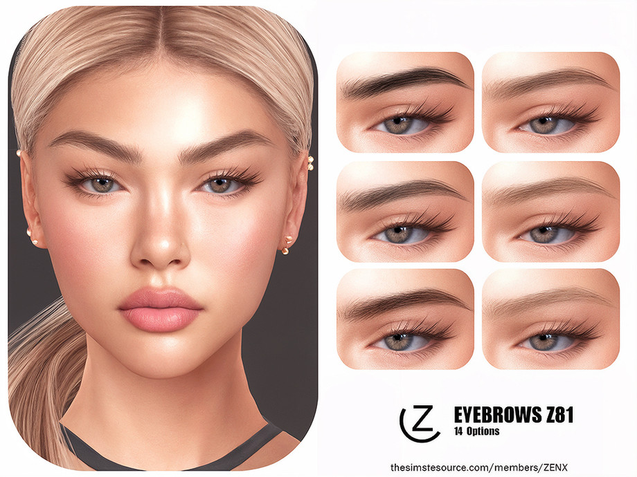 Брови Eyebrows Z80 Sims 4