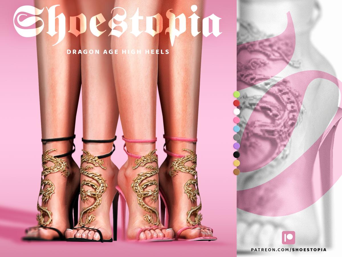 Обувь Dragon Age High Heels Sims 4