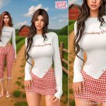 Комплект Strawberry Sims 4