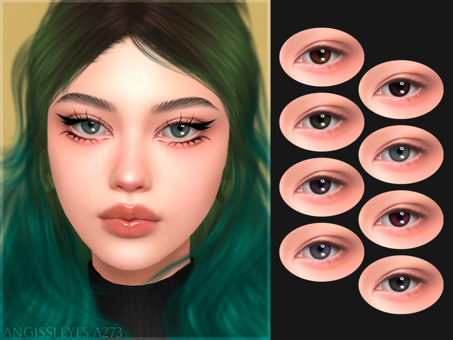 Косметика и линзы Eyeliner A241 EYES A273 Lipstick A213 Sims 4