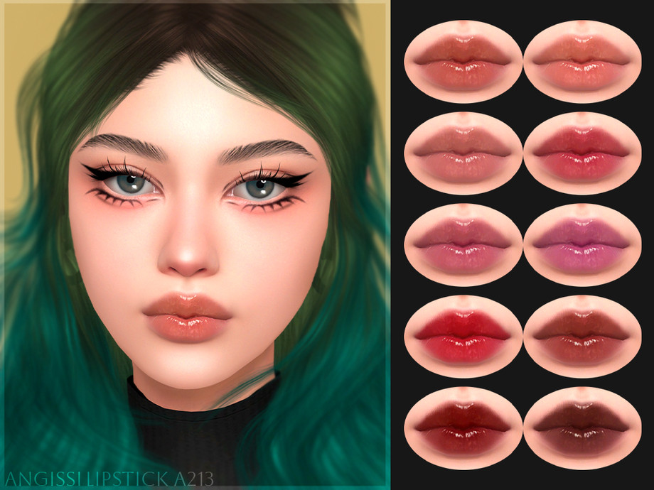 Косметика и линзы Eyeliner A241 EYES A273 Lipstick A213 Sims 4