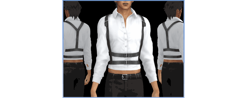 Рубашка Vaelen Harness Shirt Sims 4