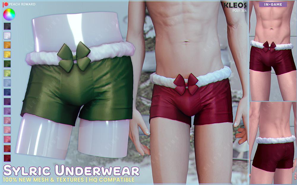 Праздничное нижнее белье Sylric Underwear Sims 4