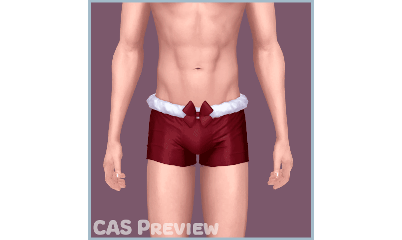 Праздничное нижнее белье Sylric Underwear Sims 4