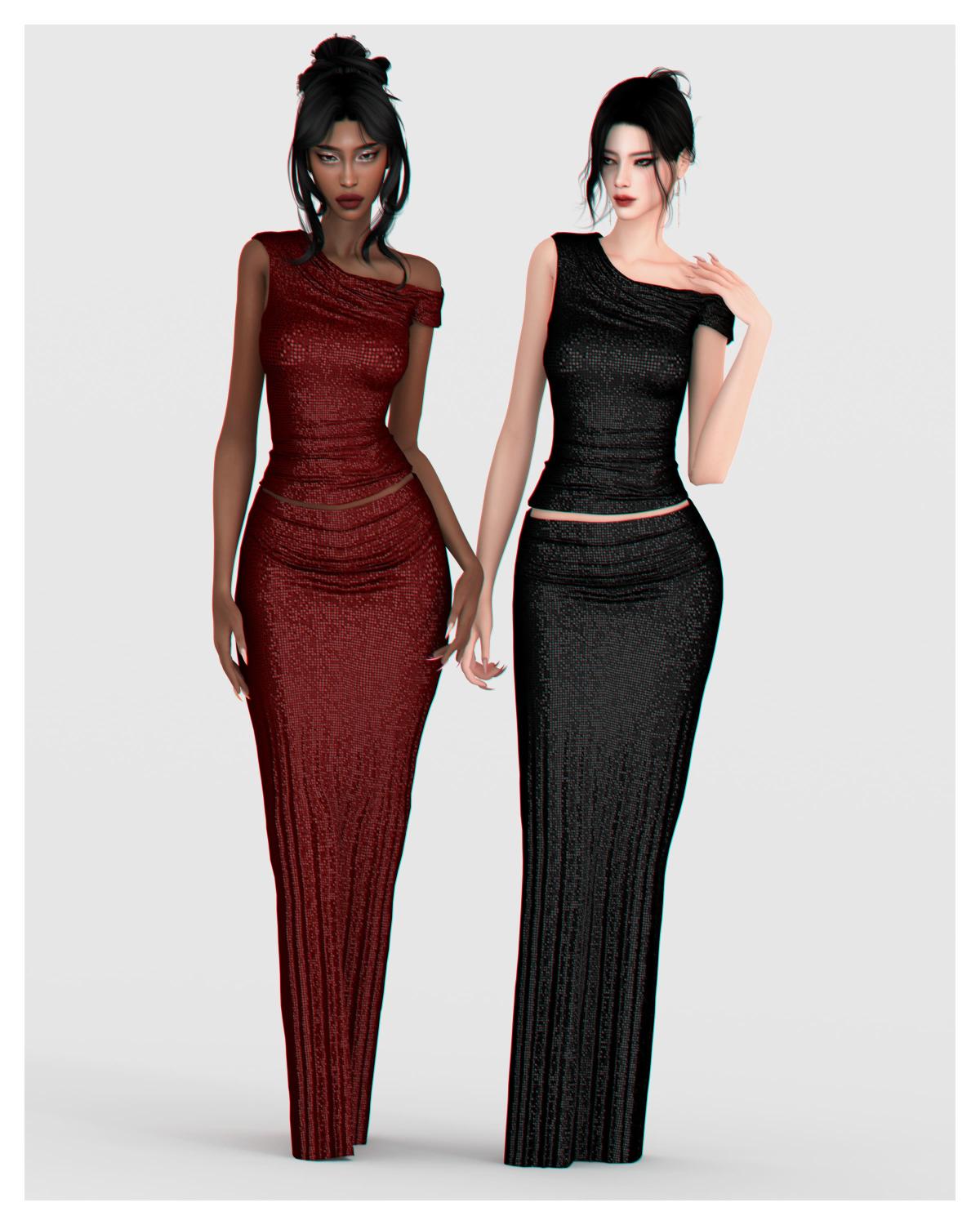 Праздничный комплект Festive Glam Set Sims 4