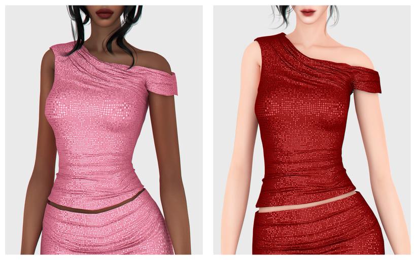 Праздничный комплект Festive Glam Set Sims 4
