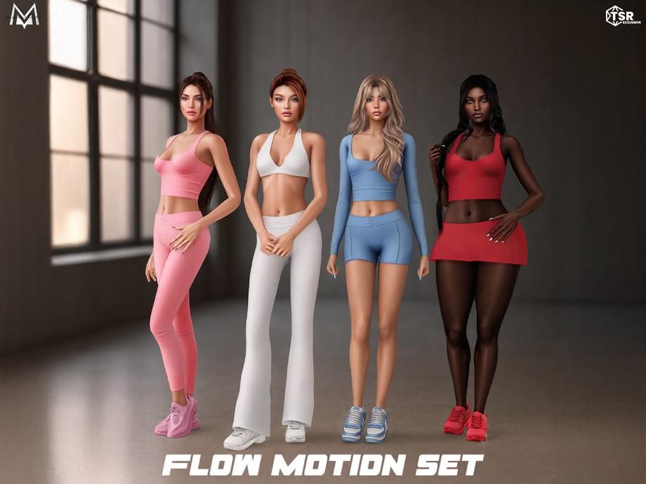 Сет для занятий спортом Flow Motion Clothes Set Sims 4