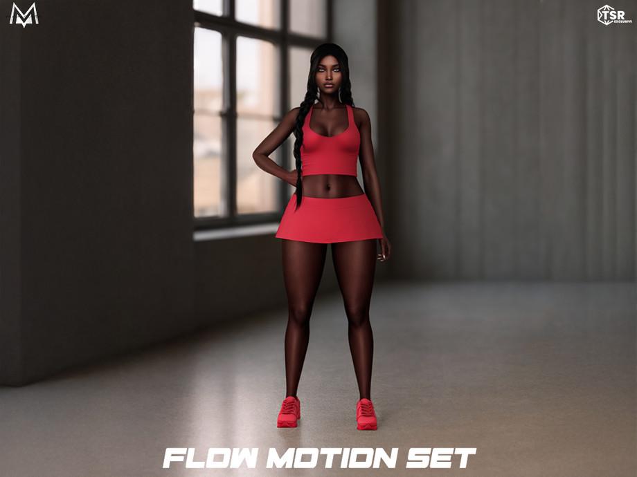 Сет для занятий спортом Flow Motion Clothes Set Sims 4