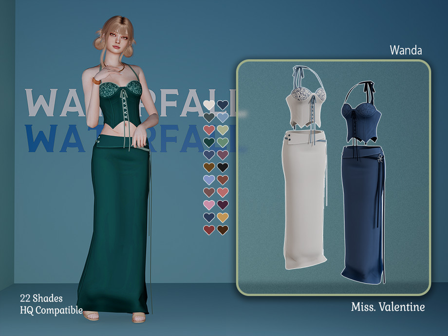 Комплект Wanda Dress Sims 4