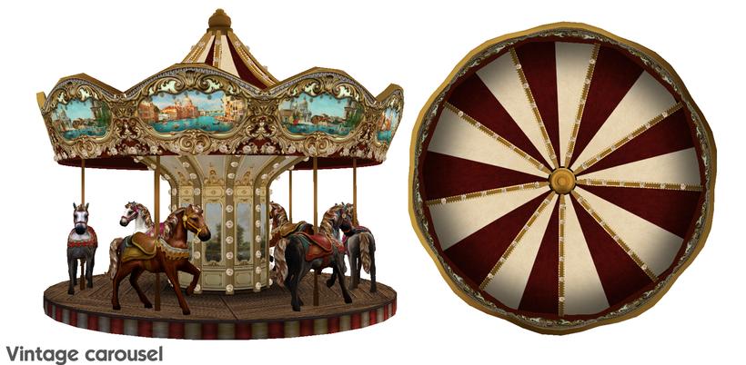 Винтажная карусель Vintage carousel Sims 4
