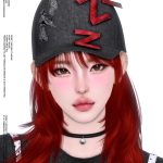 Бейсболка ZZZ HAT Sims 4 Бейсболка ZZZ HAT Sims 4
