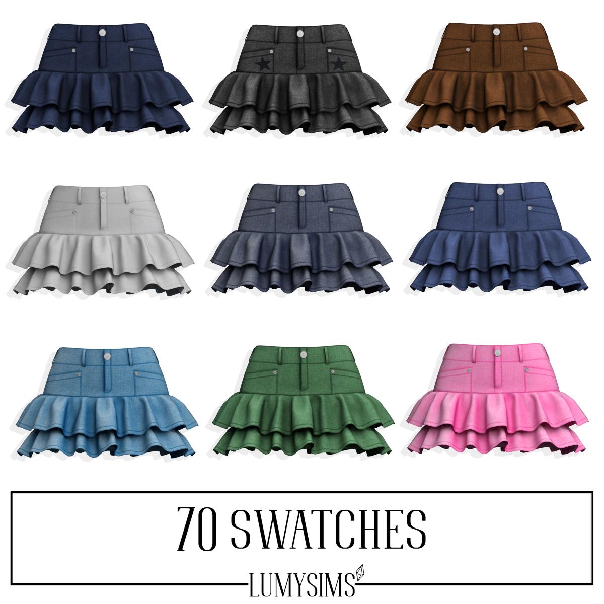Юбка Eris Skirt Sims 4
