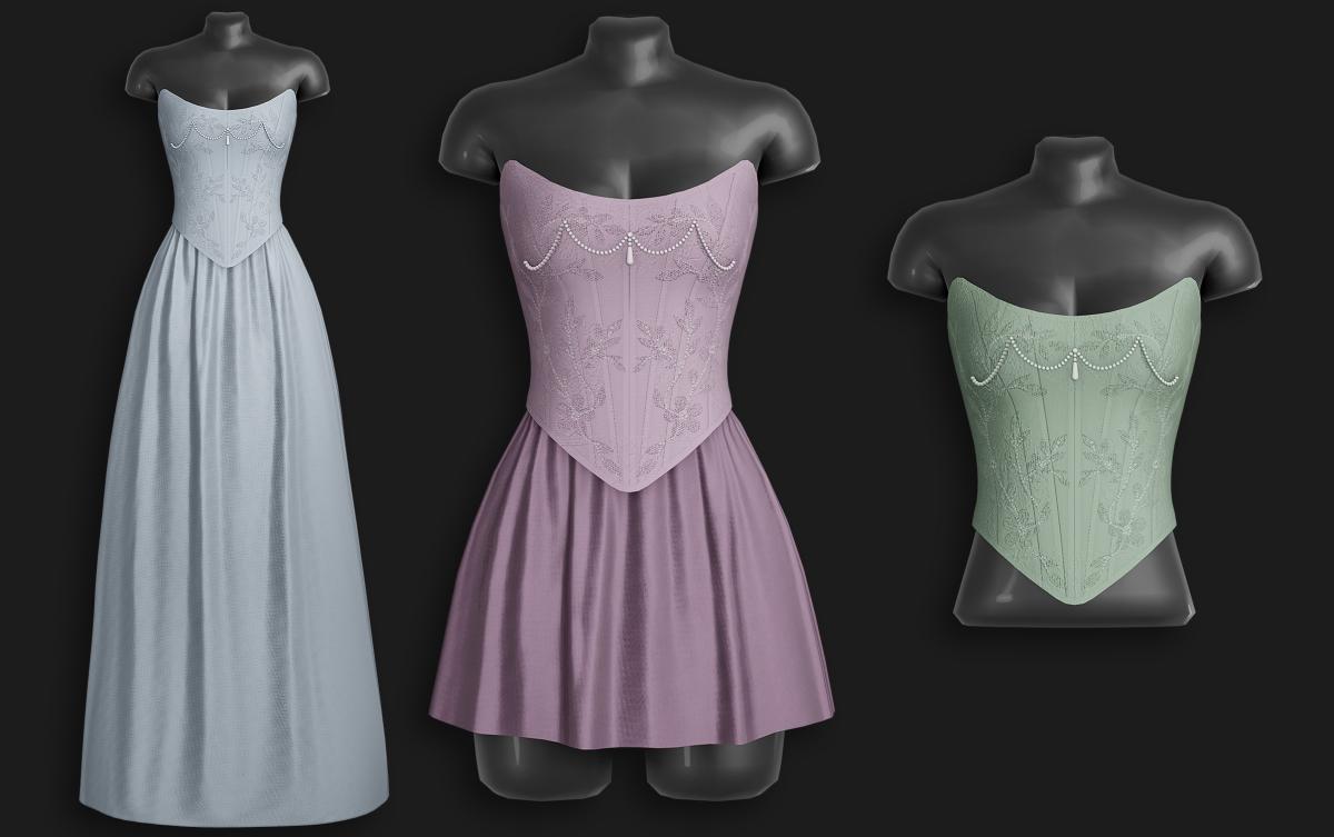 Коллекция Elegant Corset Collection Sims 4