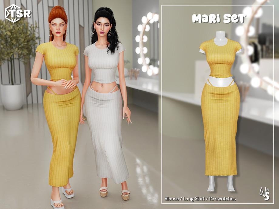 Комплект Mari Clothing Set Sims 4
