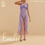 Комплект Emilien Sheer Robe Sims 4 Комплект Emilien Sheer Robe Sims 4