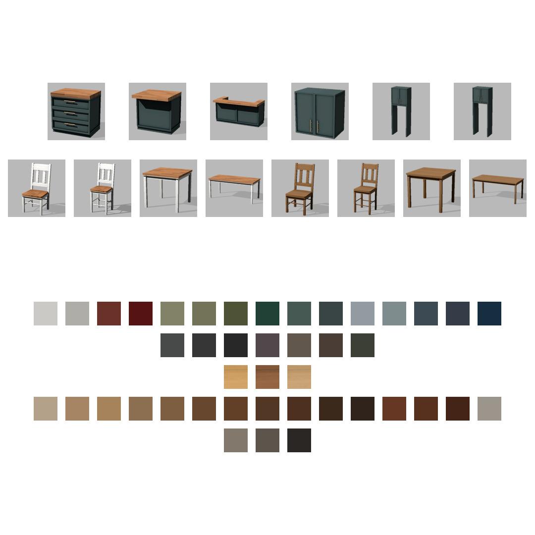 Мебель Basic Reduxe Sims 4