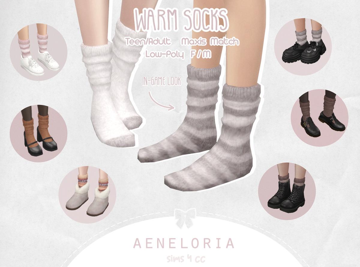 Носки Warm Socks Sims 4