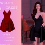Платье Dress Ocean Sims 4 Платье Dress Ocean Sims 4